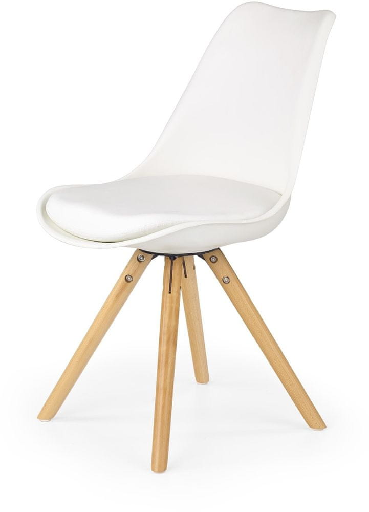 Halmar Jedálenská stolička K201, biela